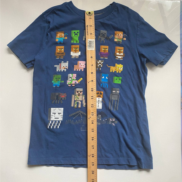 Old Navy Minecraft Kids Cotton Short Sleeve T-Shirt (Size M/8) - Picture 2 of 5